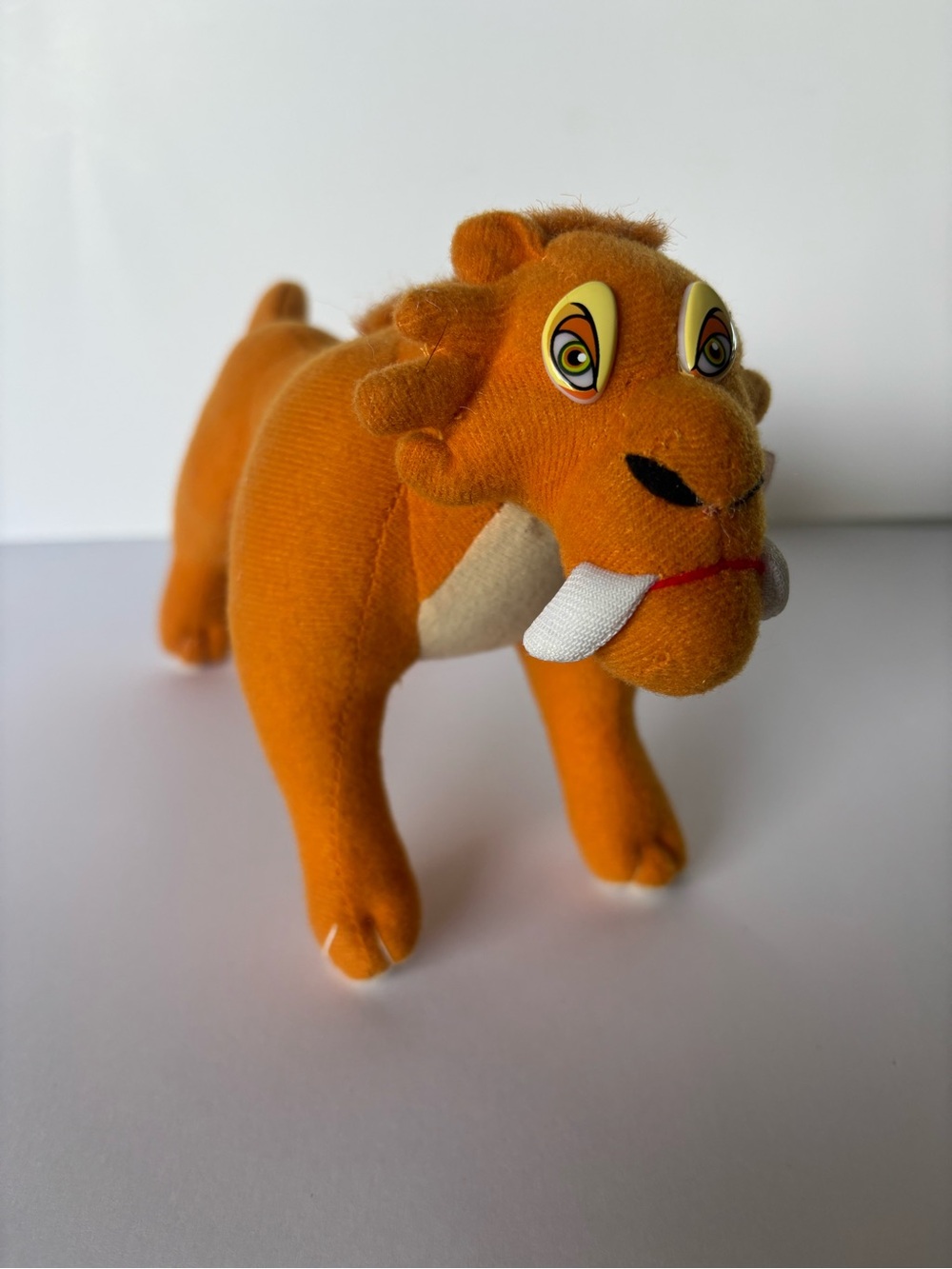 Nanco Ice Age 2 Diego Saber Tooth Tiger Plush Animal Prehistoric Cat 8” NWT